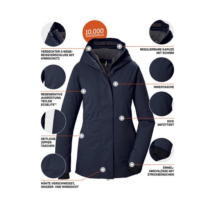 G.I.G.A. DX by killtec G.I.G.A. DX by killtec Funktionsjacke mit Kapuze Softshelljacke Damen - Blau3044 - 3 | SportScheck