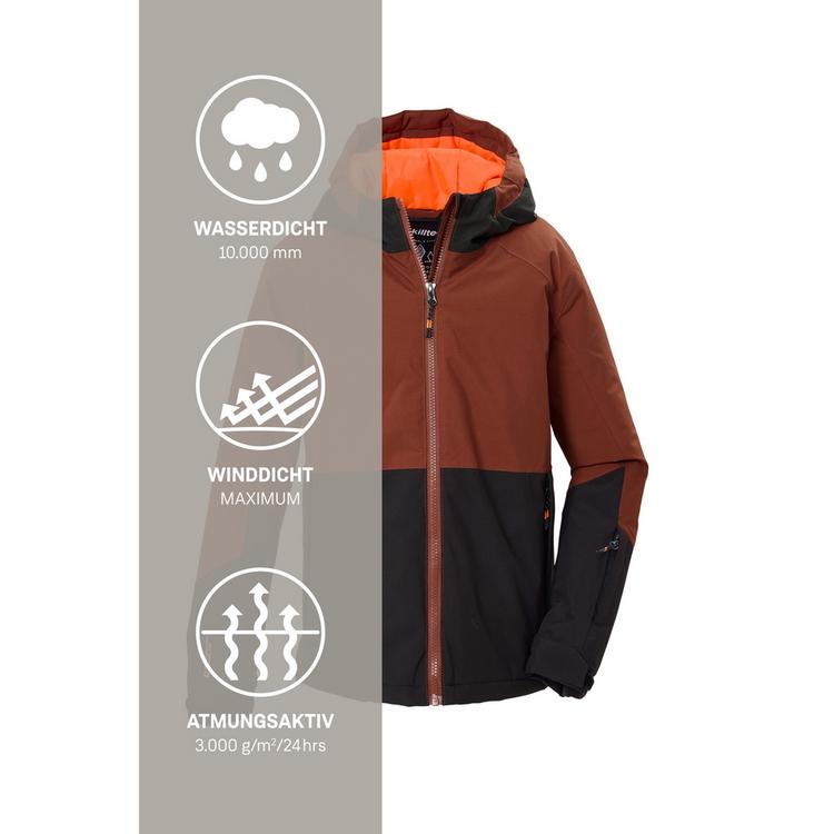 KILLTEC KILLTEC Skijacke mit Kapuze Skijacke Kinder - Kastanie - 4 | SportScheck