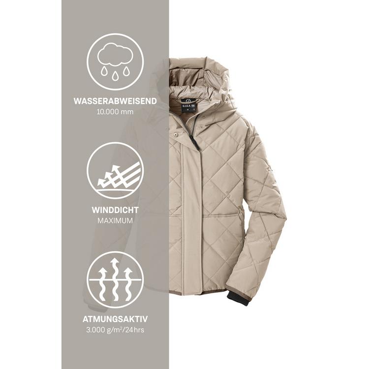 G.I.G.A. DX by killtec G.I.G.A. DX by killtec Steppjacke mit Kapuze Softshelljacke Damen - Beige8017 - 4 | SportScheck