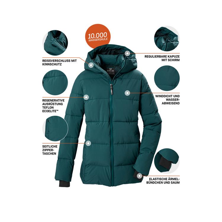 G.I.G.A. DX by killtec G.I.G.A. DX by killtec Steppjacke mit Kapuze Softshelljacke Damen - Petrol2510 - 3 | SportScheck