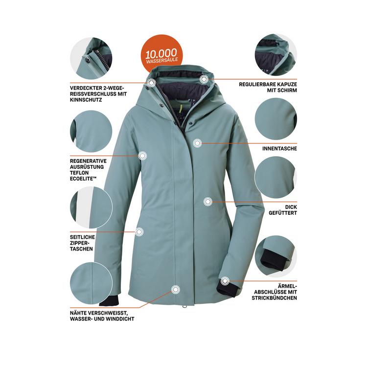 G.I.G.A. DX by killtec G.I.G.A. DX by killtec Funktionsjacke mit Kapuze Softshelljacke Damen - Blau306 - 3 | SportScheck
