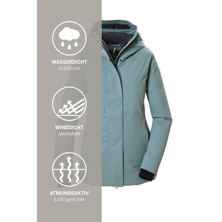 G.I.G.A. DX by killtec G.I.G.A. DX by killtec Funktionsjacke mit Kapuze Softshelljacke Damen - Blau306 - 4 | SportScheck