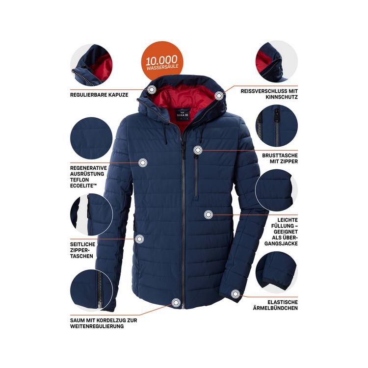 G.I.G.A. DX by killtec G.I.G.A. DX by killtec Steppjacke mit Kapuze Funktionsjacke Herren - Blau3068 - 3 | SportScheck