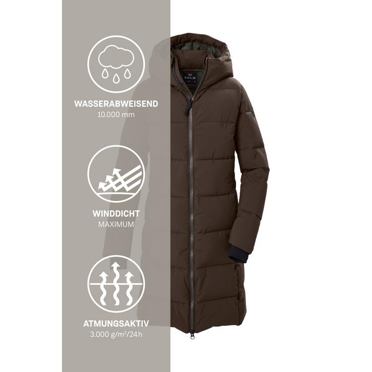G.I.G.A. DX by killtec G.I.G.A. DX by killtec Steppmantel mit Kapuze Funktionsmantel Damen - Braun5918 - 4 | SportScheck