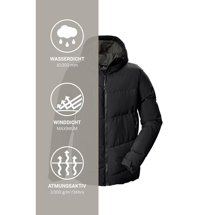 KILLTEC KILLTEC Steppjacke mit Kapuze Funktionsjacke Herren - Schwarz0110 - 4 | SportScheck