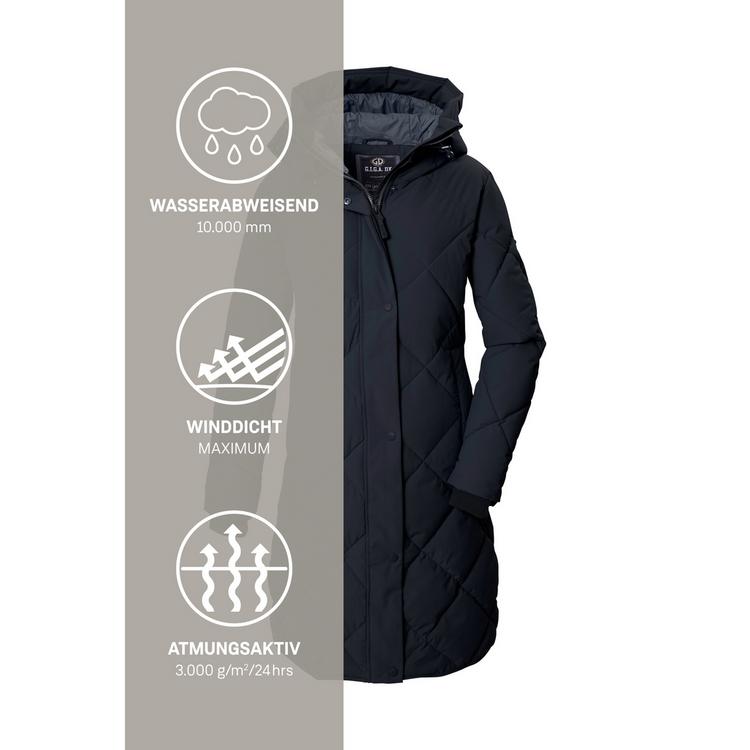 G.I.G.A. DX by killtec G.I.G.A. DX by killtec Steppmantel mit Kapuze Funktionsmantel Damen - Blau3044 - 4 | SportScheck