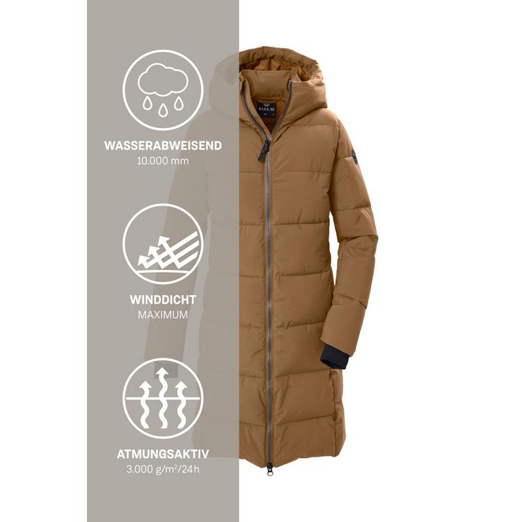 G.I.G.A. DX by killtec G.I.G.A. DX by killtec Steppmantel mit Kapuze Funktionsmantel Damen - Camel - 4 | SportScheck