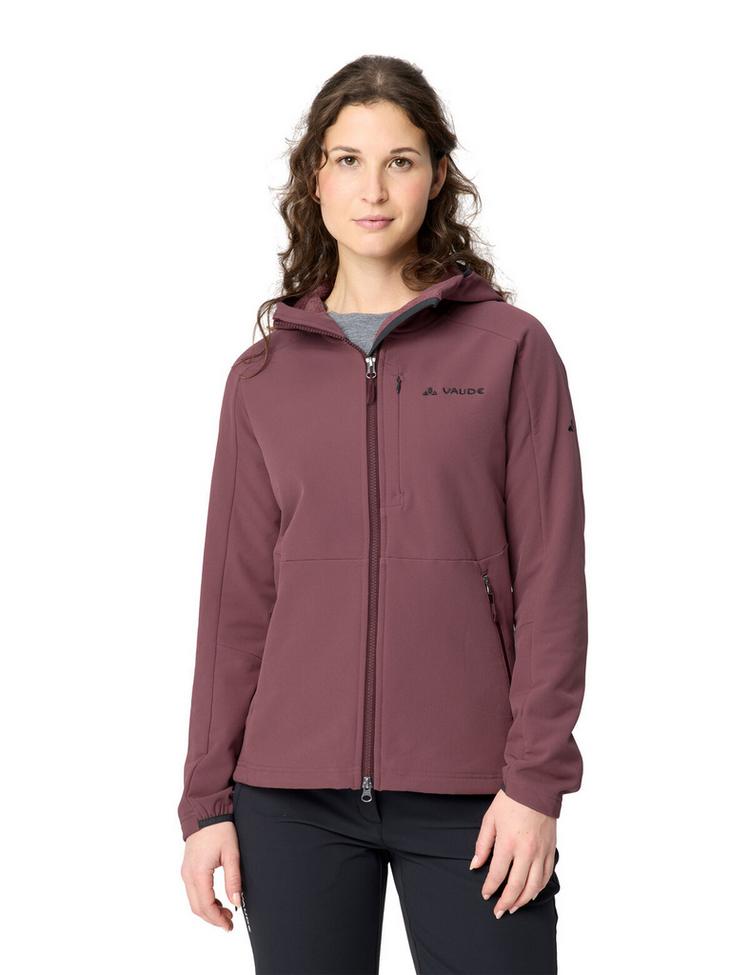 VAUDE VAUDE Women's Elope Stormfleece Hoody Outdoorjacke Damen - ruby dusk - 0 | SportScheck