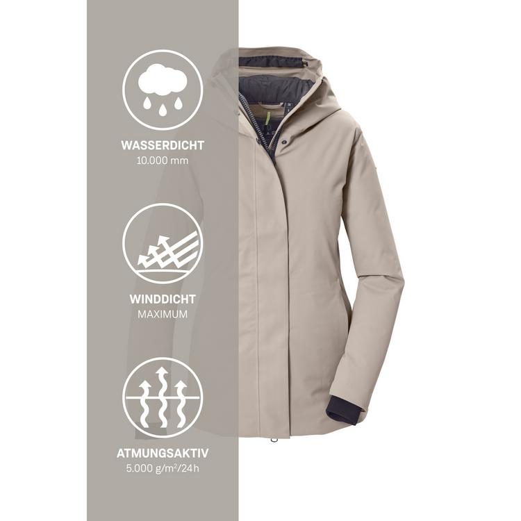 G.I.G.A. DX by killtec G.I.G.A. DX by killtec Funktionsjacke mit Kapuze Softshelljacke Damen - Sand8110 - 4 | SportScheck
