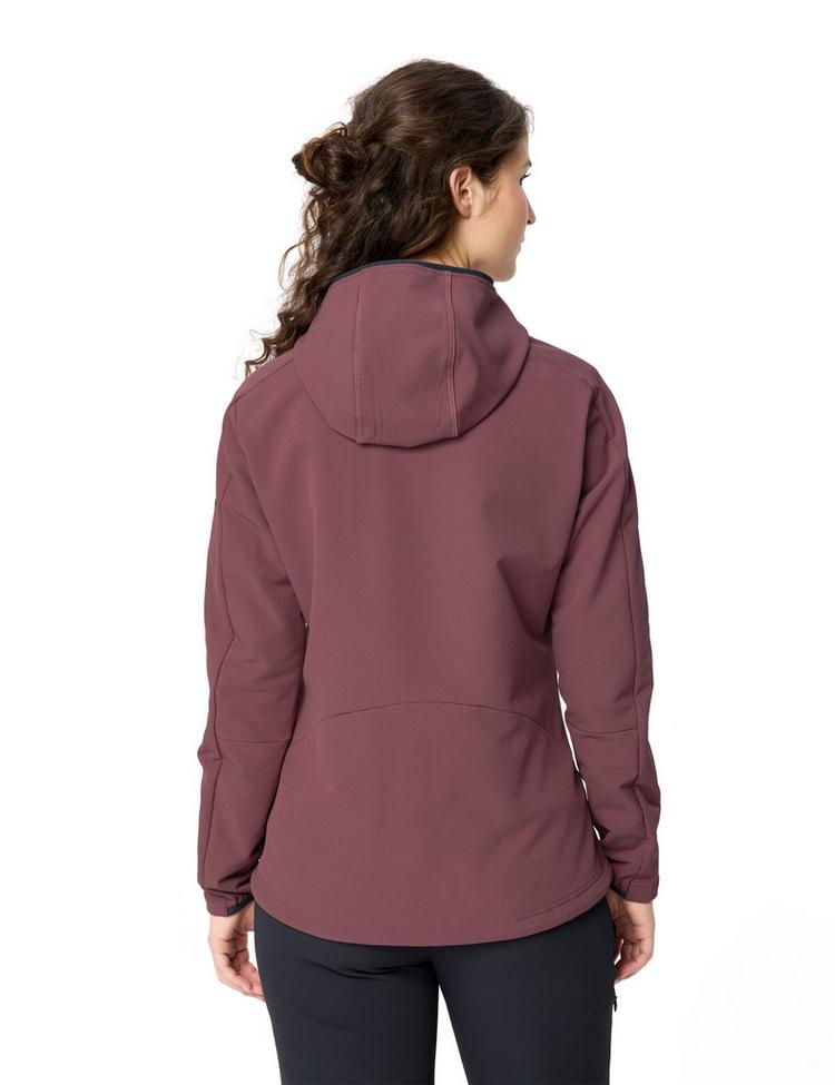 VAUDE VAUDE Women's Elope Stormfleece Hoody Outdoorjacke Damen - ruby dusk - 1 | SportScheck