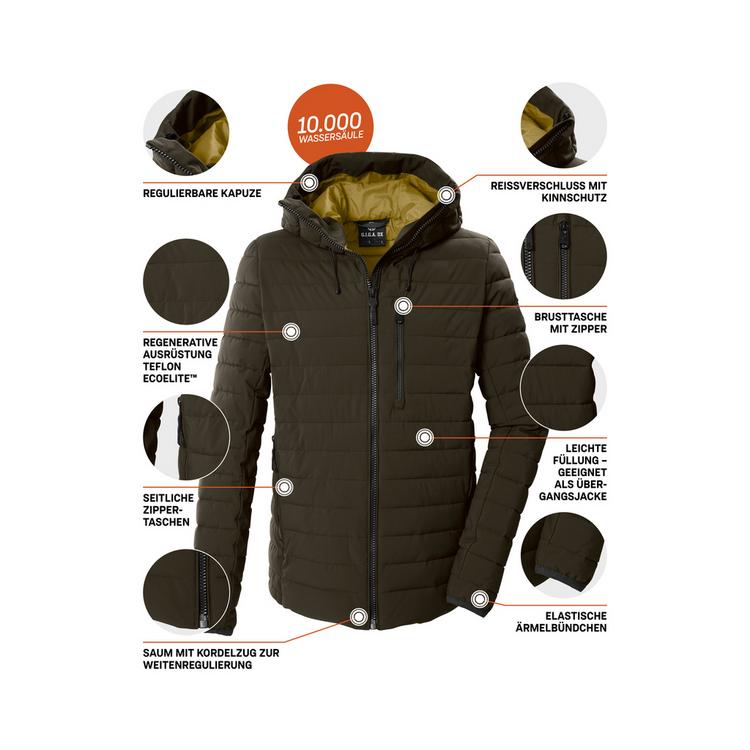 G.I.G.A. DX by killtec G.I.G.A. DX by killtec Steppjacke mit Kapuze Funktionsjacke Herren - Braun5918 - 3 | SportScheck