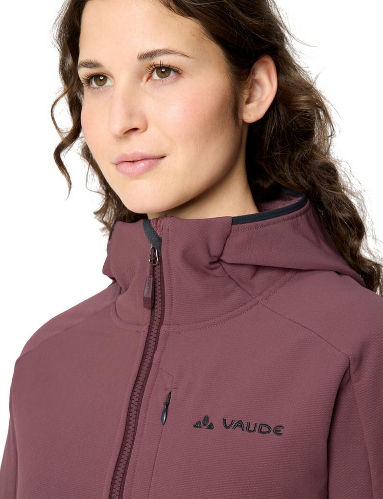 VAUDE VAUDE Women's Elope Stormfleece Hoody Outdoorjacke Damen - ruby dusk - 1 | SportScheck