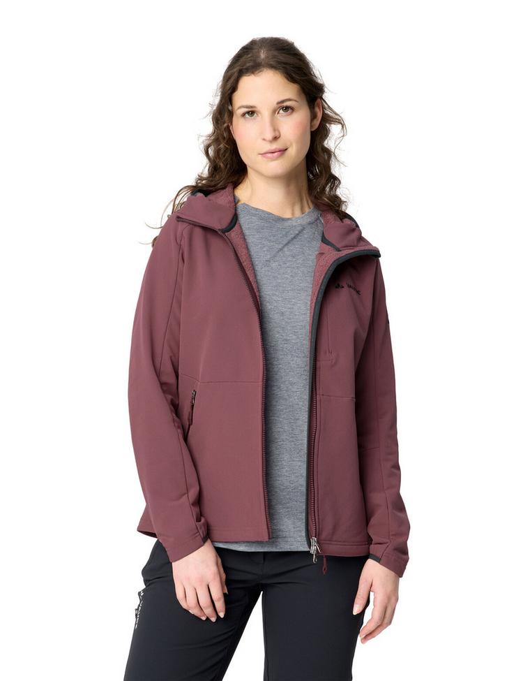 VAUDE VAUDE Women's Elope Stormfleece Hoody Outdoorjacke Damen - ruby dusk - 2 | SportScheck