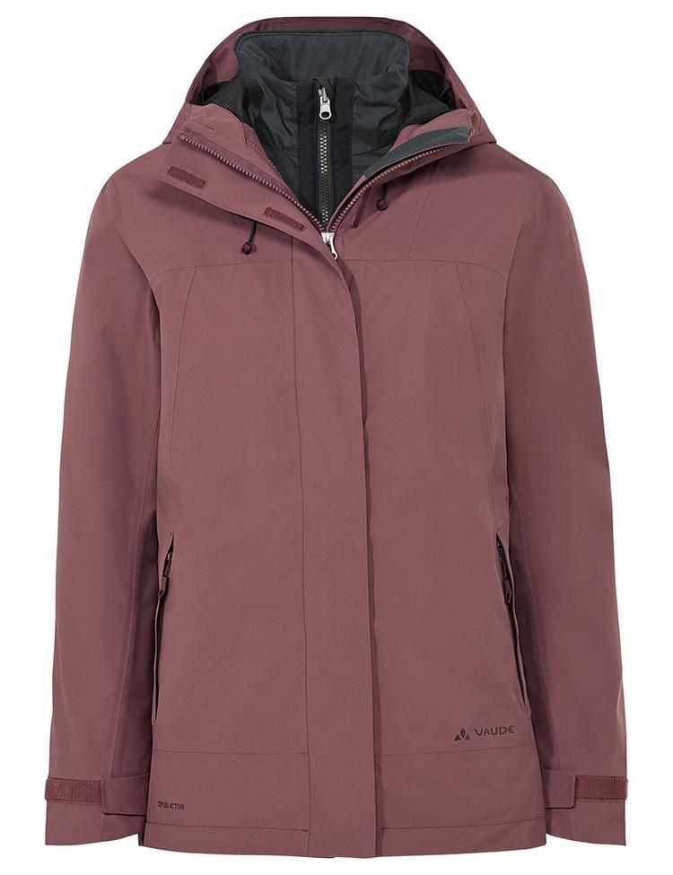 VAUDE VAUDE Women's Neyland 3in1 Jacket Outdoorjacke Damen - ruby dusk - 0 | SportScheck