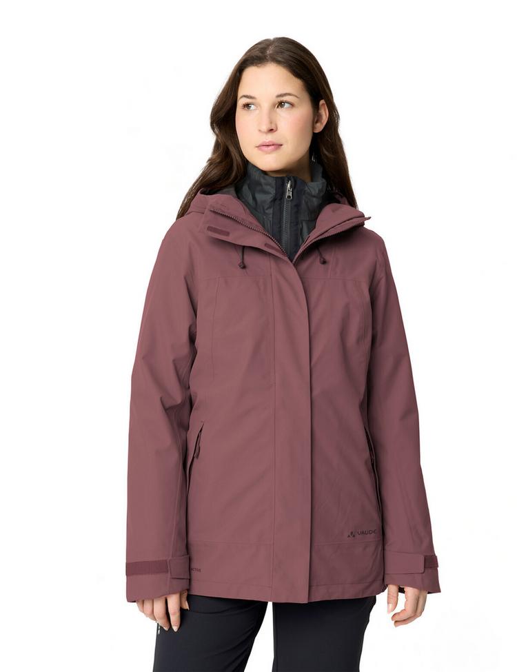 VAUDE VAUDE Women's Neyland 3in1 Jacket Outdoorjacke Damen - ruby dusk - 0 | SportScheck