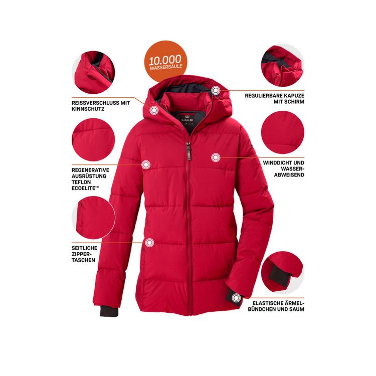 G.I.G.A. DX by killtec G.I.G.A. DX by killtec Steppjacke mit Kapuze Softshelljacke Damen - Rot459 - 3 | SportScheck