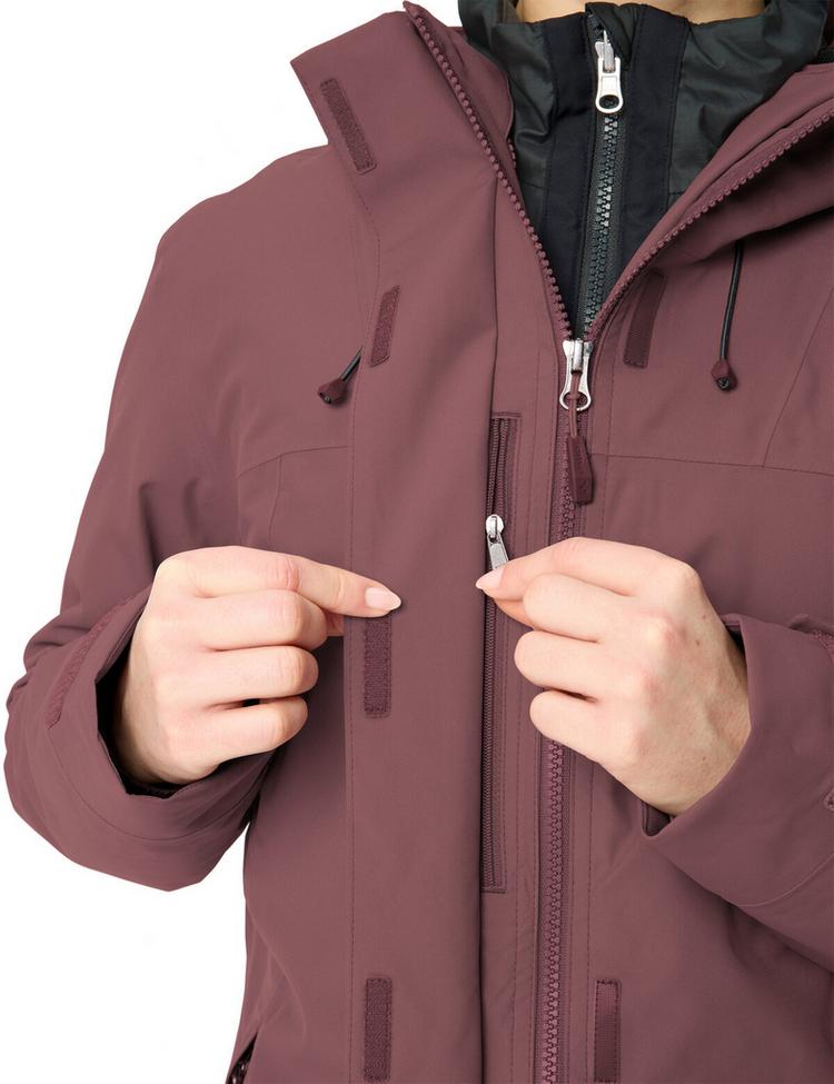 VAUDE VAUDE Women's Neyland 3in1 Jacket Outdoorjacke Damen - ruby dusk - 0 | SportScheck