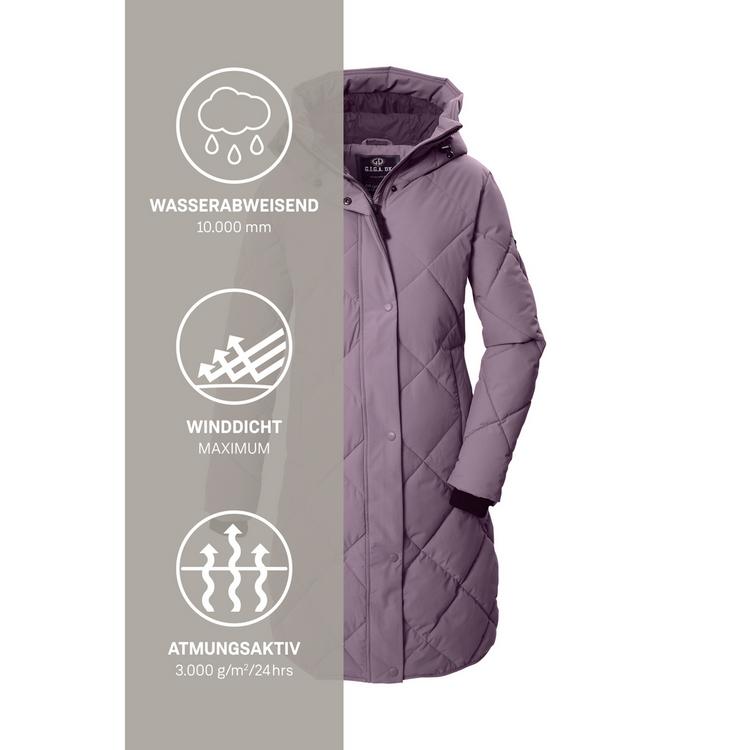 G.I.G.A. DX by killtec G.I.G.A. DX by killtec Steppmantel mit Kapuze Funktionsmantel Damen - Rose4029 - 4 | SportScheck