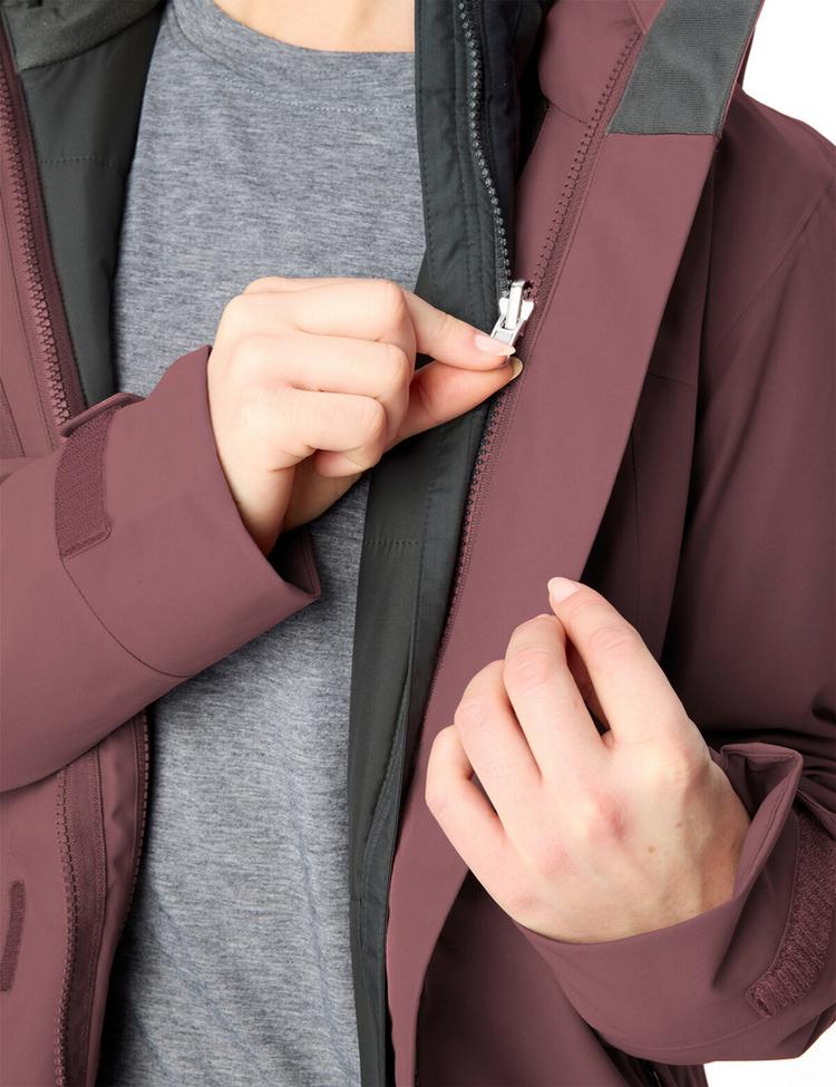 VAUDE VAUDE Women's Neyland 3in1 Jacket Outdoorjacke Damen - ruby dusk - 1 | SportScheck