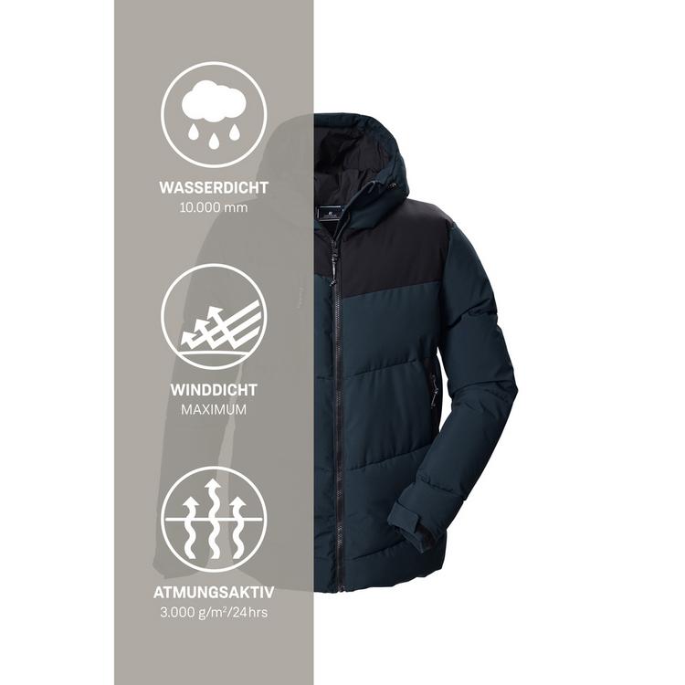KILLTEC KILLTEC Steppjacke mit Kapuze Funktionsjacke Herren - Petrol2510 - 4 | SportScheck