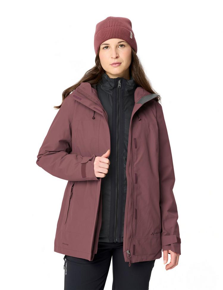 VAUDE VAUDE Women's Neyland 3in1 Jacket Outdoorjacke Damen - ruby dusk - 4 | SportScheck