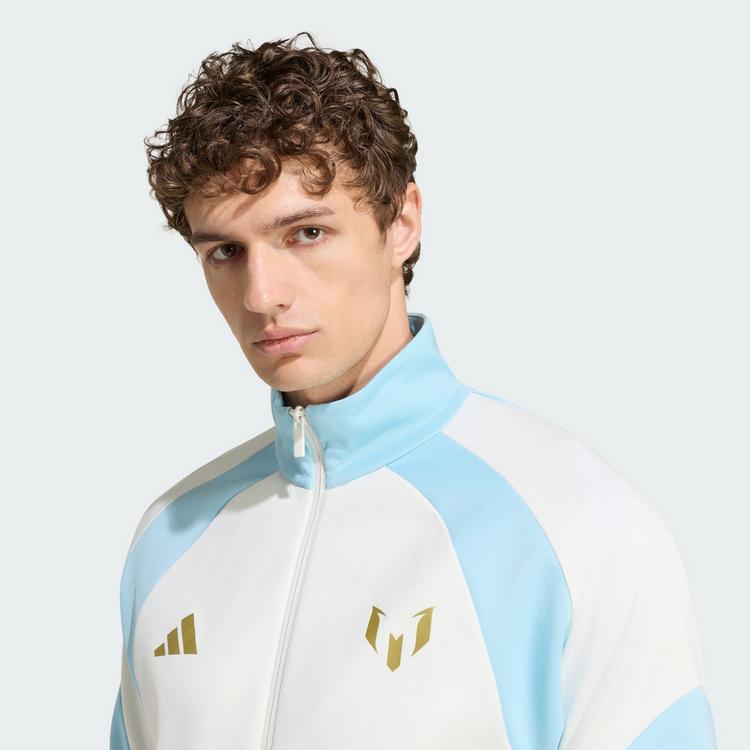 adidas adidas MESSI HOUSE OF TIRO TRAININGSJACKE Funktionsjacke Herren - Off White / Ice Blue - 0 | SportScheck