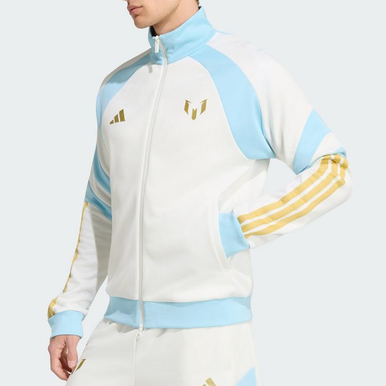 adidas adidas MESSI HOUSE OF TIRO TRAININGSJACKE Funktionsjacke Herren - Off White / Ice Blue - 1 | SportScheck