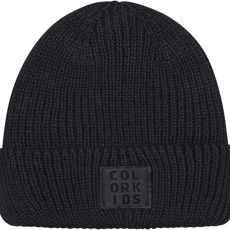 COLORKIDS COLORKIDS Beanie W. Wool Skim&uuml;tze Kinder - Anthrazit - 0 | SportScheck
