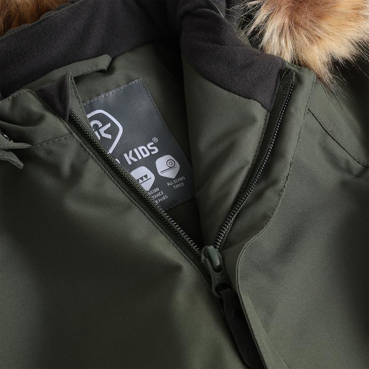 COLORKIDS COLORKIDS W. Fake Fur Skijacke Kinder - Oliv - 2 | SportScheck
