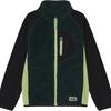 COLORKIDS Teddy Jacket W. Fleece Sleeves Fleecejacke Kinder - Anthrazit