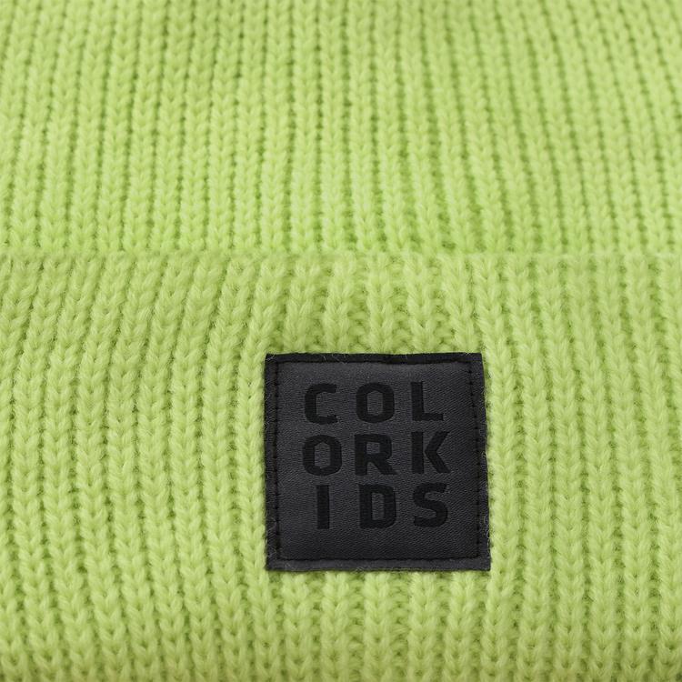COLORKIDS COLORKIDS Beanie W. Wool Skim&uuml;tze Kinder - Apfelgr&uuml;n - 1 | SportScheck