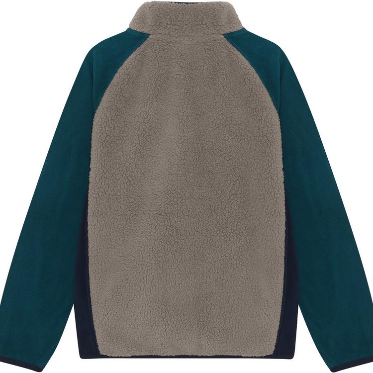 COLORKIDS COLORKIDS Teddy Jacket W. Fleece Sleeves Fleecejacke Kinder - Petrol - 0 | SportScheck