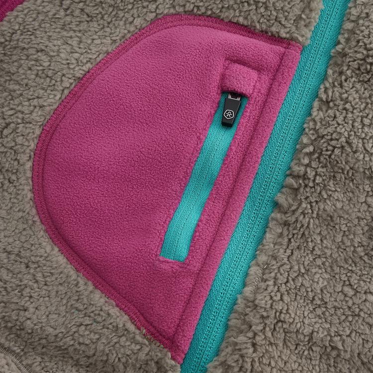 COLORKIDS COLORKIDS Teddy Jacket W. Fleece Sleeves Fleecejacke Kinder - Pink - 1 | SportScheck