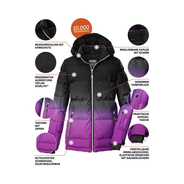 KILLTEC KILLTEC KSW 330 GRLSQLTD JCKT Skijacke Kinder - Violett3926 - 3 | SportScheck