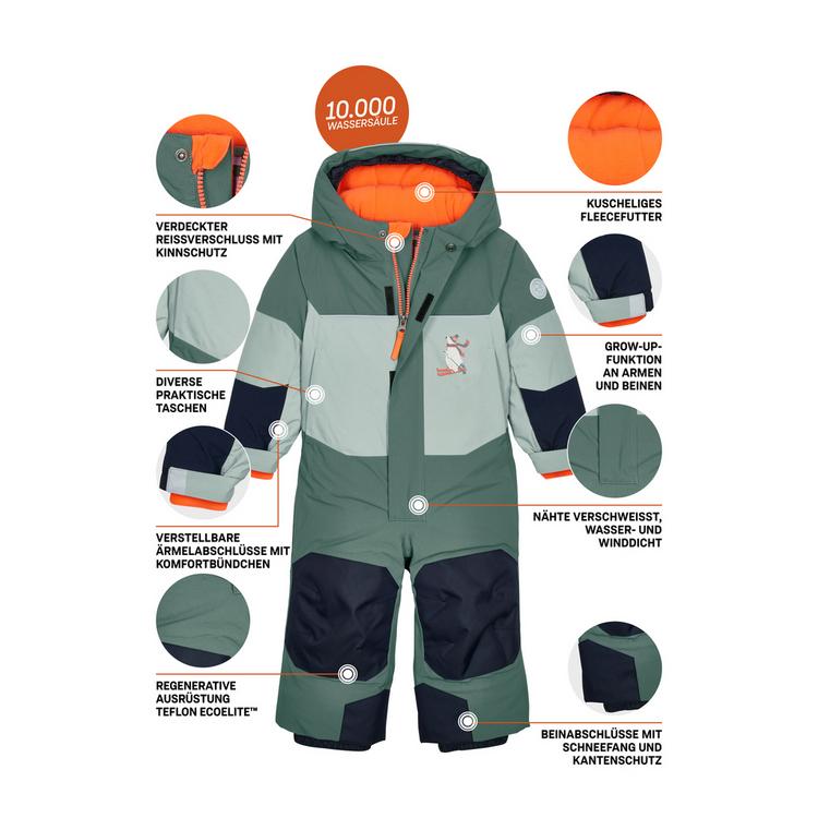 first instinct by killtec first instinct by killtec Funktionsoverall mit Kapuze Skijacke Kinder - Gr&uuml;n2021 - 3 | SportScheck