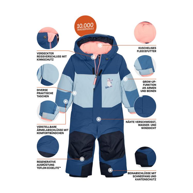 first instinct by killtec first instinct by killtec Funktionsoverall mit Kapuze Skijacke Kinder - Blau - 3 | SportScheck