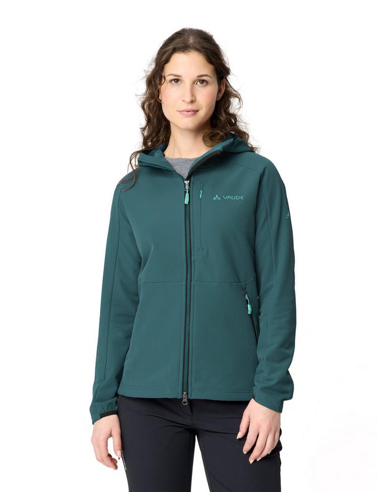 VAUDE VAUDE Women's Elope Stormfleece Hoody Outdoorjacke Damen - dark fjord green - 0 | SportScheck