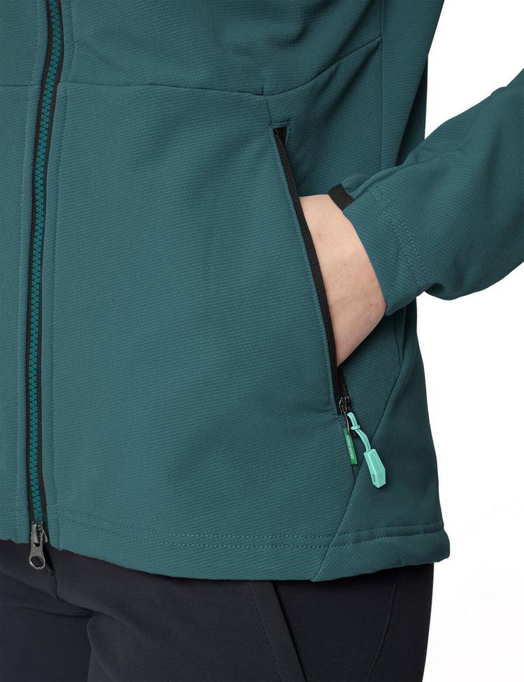 VAUDE VAUDE Women's Elope Stormfleece Hoody Outdoorjacke Damen - dark fjord green - 0 | SportScheck