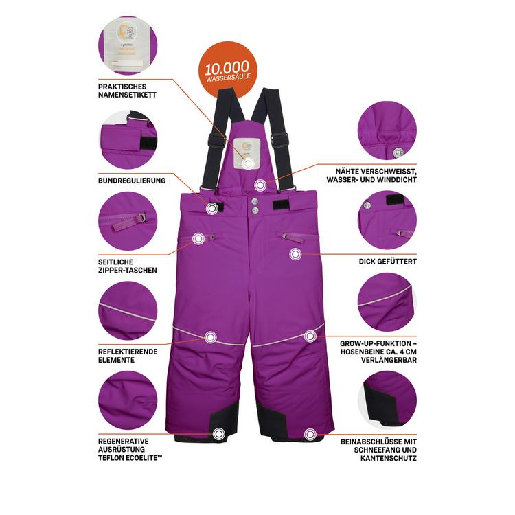 first instinct by killtec first instinct by killtec Skihose Grow-Up Skihose Kinder - Violett3926 - 3 | SportScheck