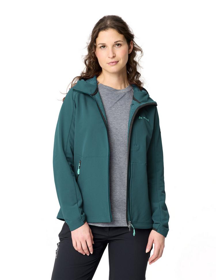 VAUDE VAUDE Women's Elope Stormfleece Hoody Outdoorjacke Damen - dark fjord green - 2 | SportScheck