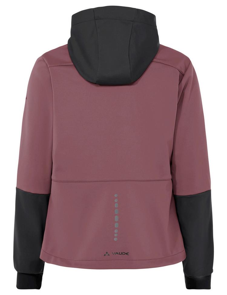 VAUDE VAUDE Women's Qimsa Hooded Softshell Jacket Fahrradjacke Damen - ruby dusk - 0 | SportScheck