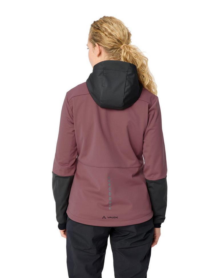 VAUDE VAUDE Women's Qimsa Hooded Softshell Jacket Fahrradjacke Damen - ruby dusk - 1 | SportScheck