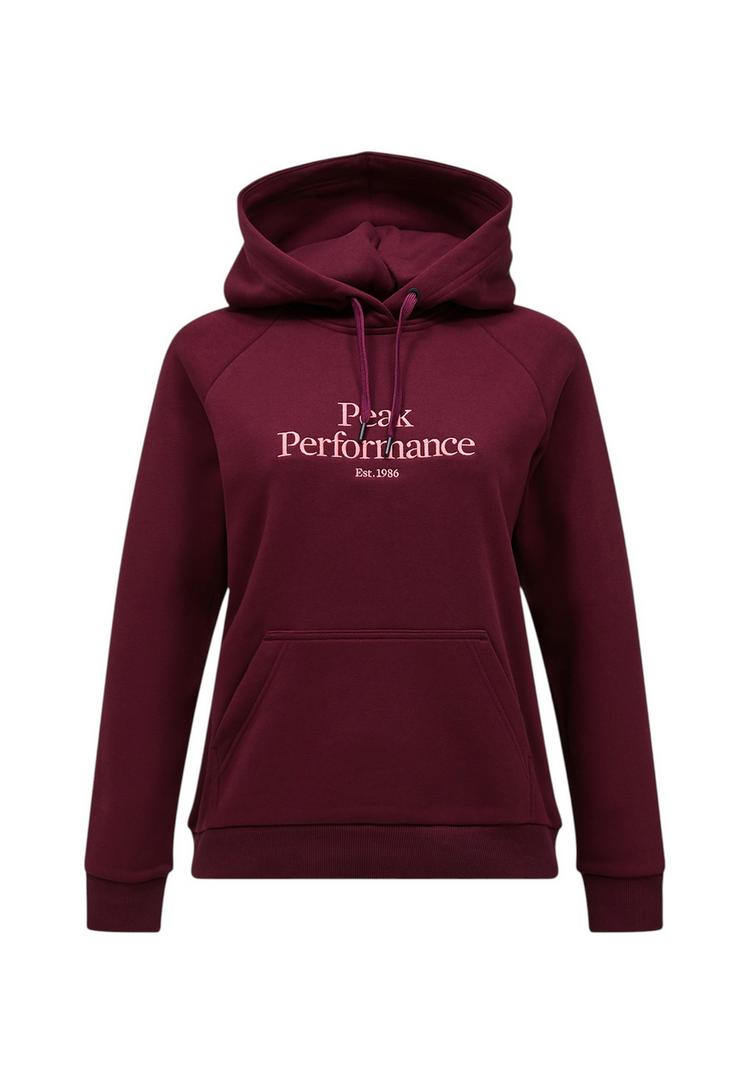 Peak Performance Peak Performance W Original Hood Sweatshirt Damen - bordeauxrot - 0 | SportScheck