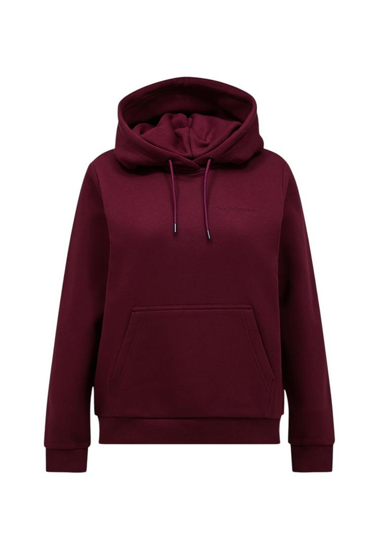 Peak Performance Peak Performance W Original Small Logo Hood Sweatshirt Damen - bordeauxrot - 0 | SportScheck