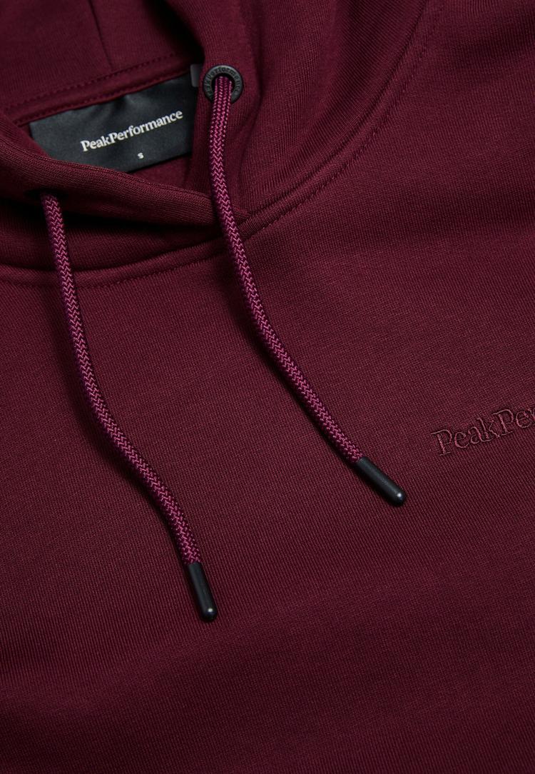 Peak Performance Peak Performance W Original Small Logo Hood Sweatshirt Damen - bordeauxrot - 0 | SportScheck
