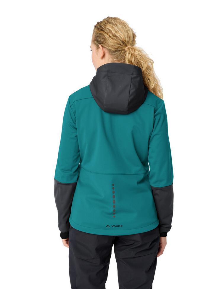 VAUDE VAUDE Women's Qimsa Hooded Softshell Jacket Fahrradjacke Damen - fjord green - 1 | SportScheck