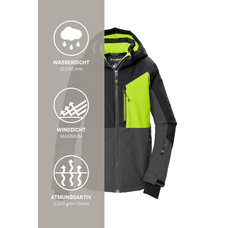 KILLTEC KILLTEC Skijacke mit Kapuze Skijacke Kinder - Schwarz0110 - 4 | SportScheck