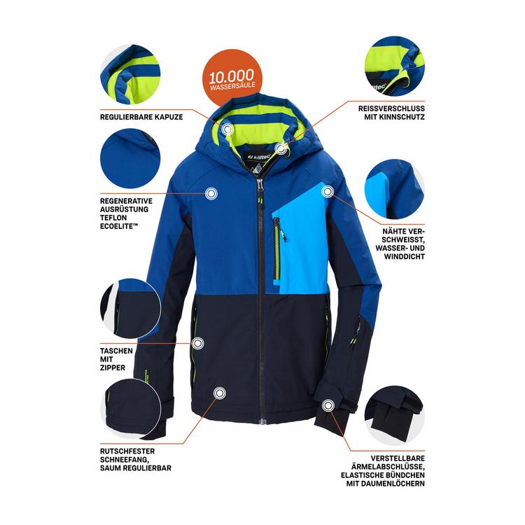 KILLTEC KILLTEC Skijacke mit Kapuze Skijacke Kinder - Marine329 - 3 | SportScheck