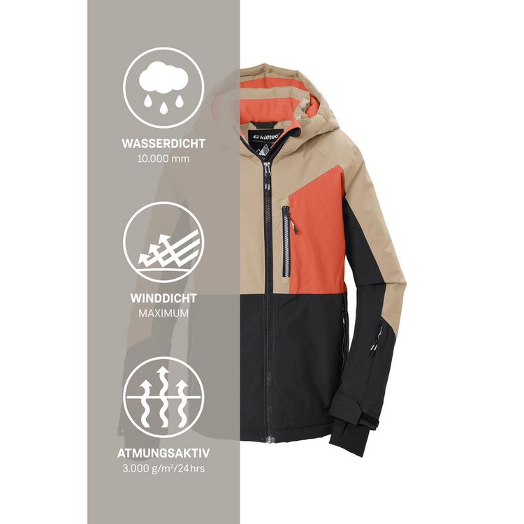 KILLTEC KILLTEC Skijacke mit Kapuze Skijacke Kinder - Beige8012 - 4 | SportScheck