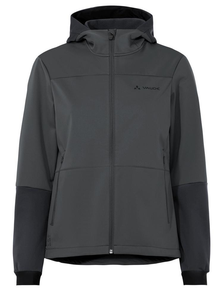 VAUDE VAUDE Women's Qimsa Hooded Softshell Jacket Fahrradjacke Damen - graphite - 0 | SportScheck